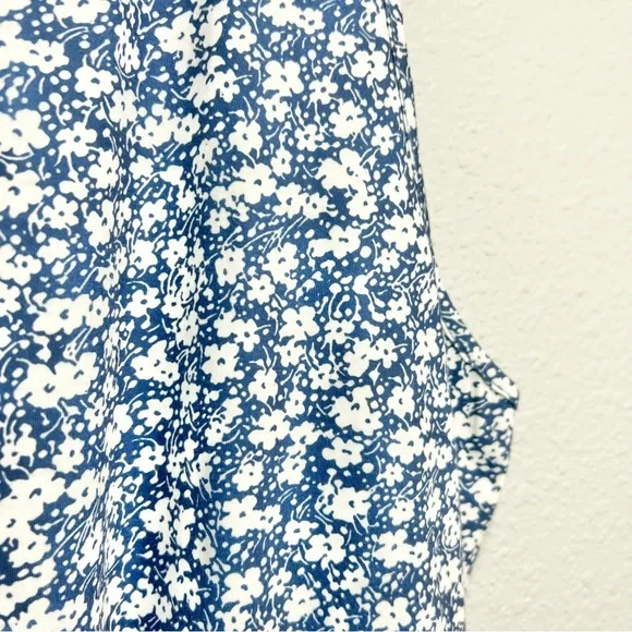 NWOT Boutique Floral Sleevless V-neck Shirt-Dress - Picture 8 of 12